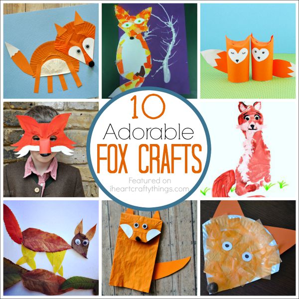 10 adorable fox crafts sq