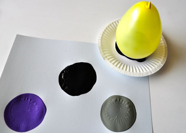balloon print spider craft 2