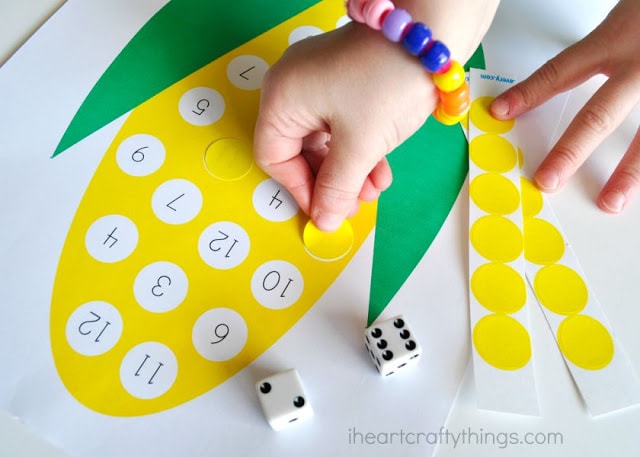 preschool corn counting activity 3