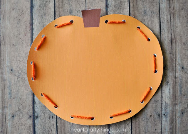 pumpkin lacing activity printable 3