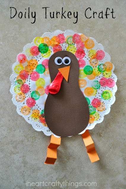 doily turkey craft