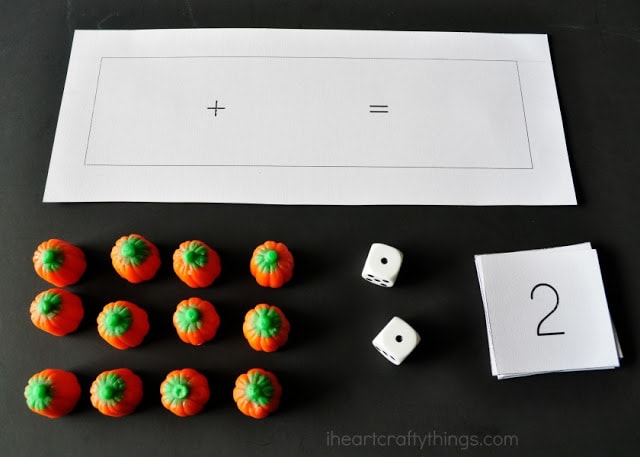 pumpkin candy preschool math printable 2