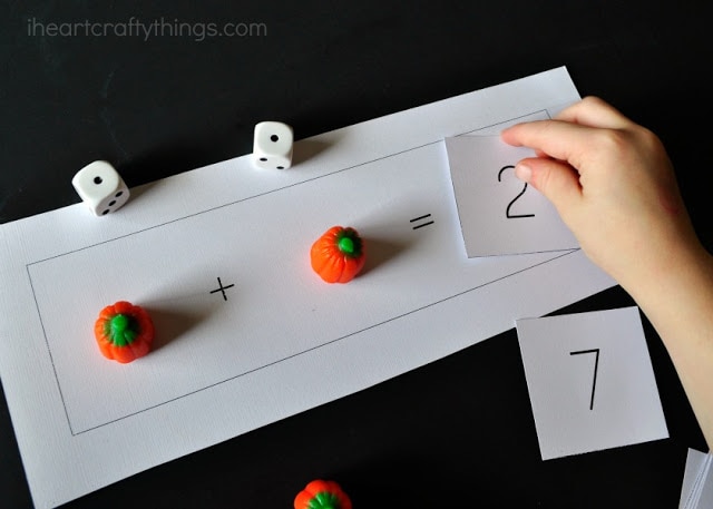 pumpkin candy preschool math printable 4