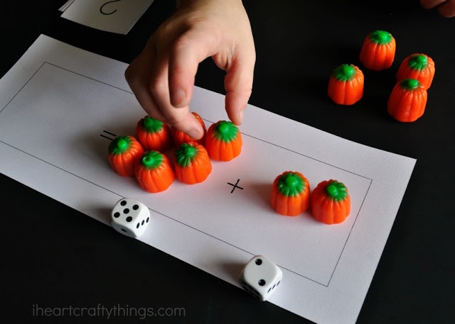 pumpkin candy preschool math printable 5