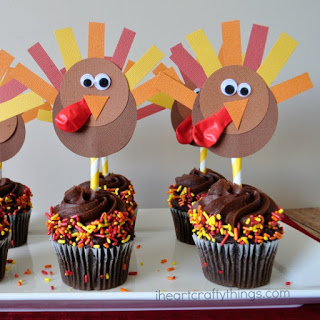 thanksgiving turkey cupcake toppers 4