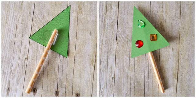 diy christmas tree cupcake toppers 4