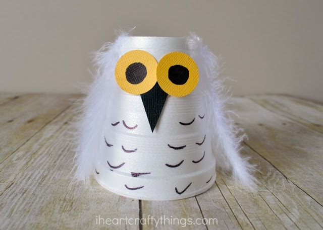 snowy owl kids craft 2