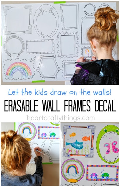 erasable wall frames decal review