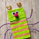 paper bag love bug puppet