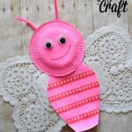 paper plate butterfly craft