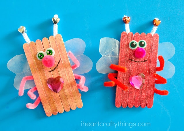 popsicle stick love bugs 2