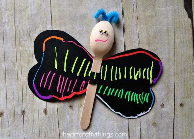 spoon butterfly kid craft 2