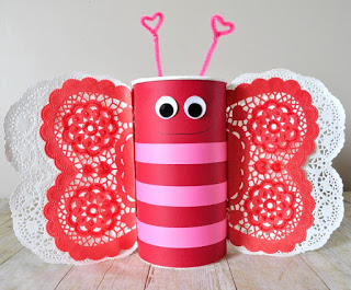 valentines day butterfly mailbox elmers