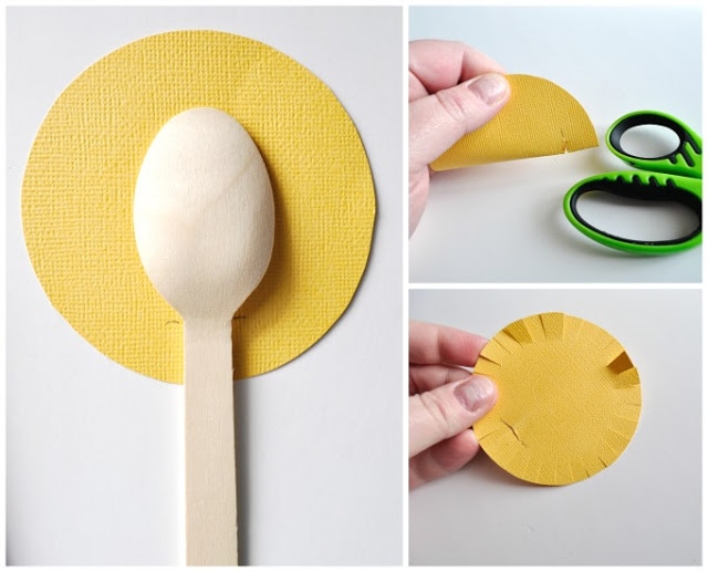 wooden spoon lion craft 5