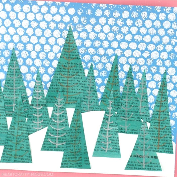 winter landscape art project for kids 4