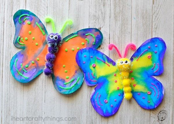 watercolor butterfly craft 5