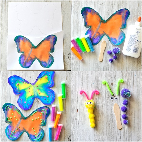 watercolor butterfly craft 7