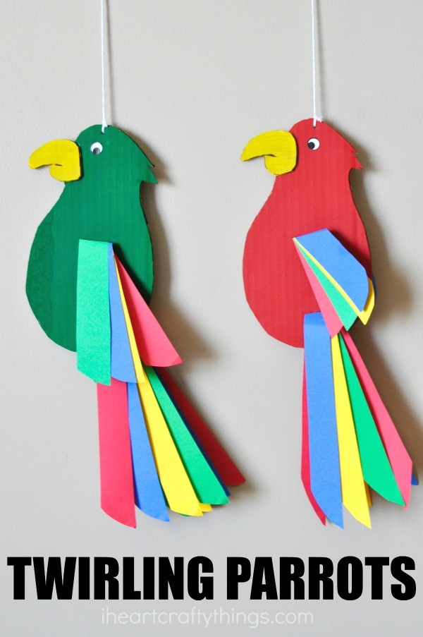 twirling parrots craft 6