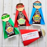 Dad will feel special with this this unique and fun Super Dad Father's Day Gift. Fun kid-made Father's Day gift and Father's Day craft for kids.