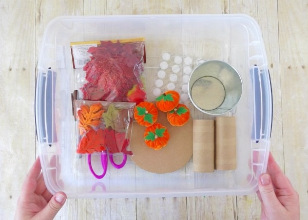 fall sensory bin 5