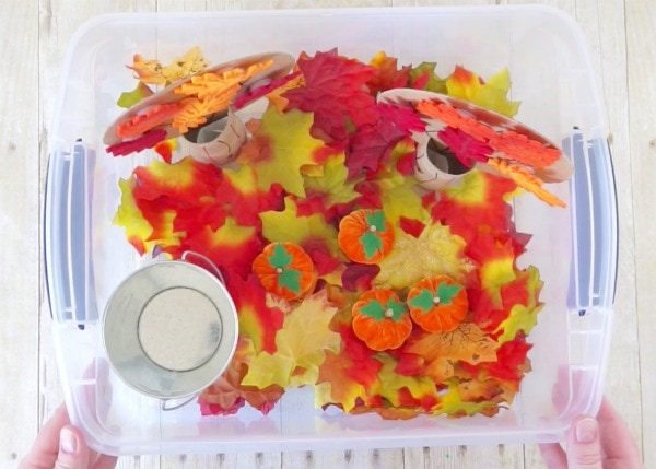 fall sensory bin 8