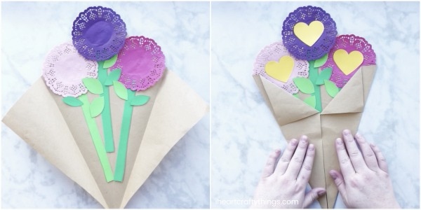 valentines day paper flowers craft 5