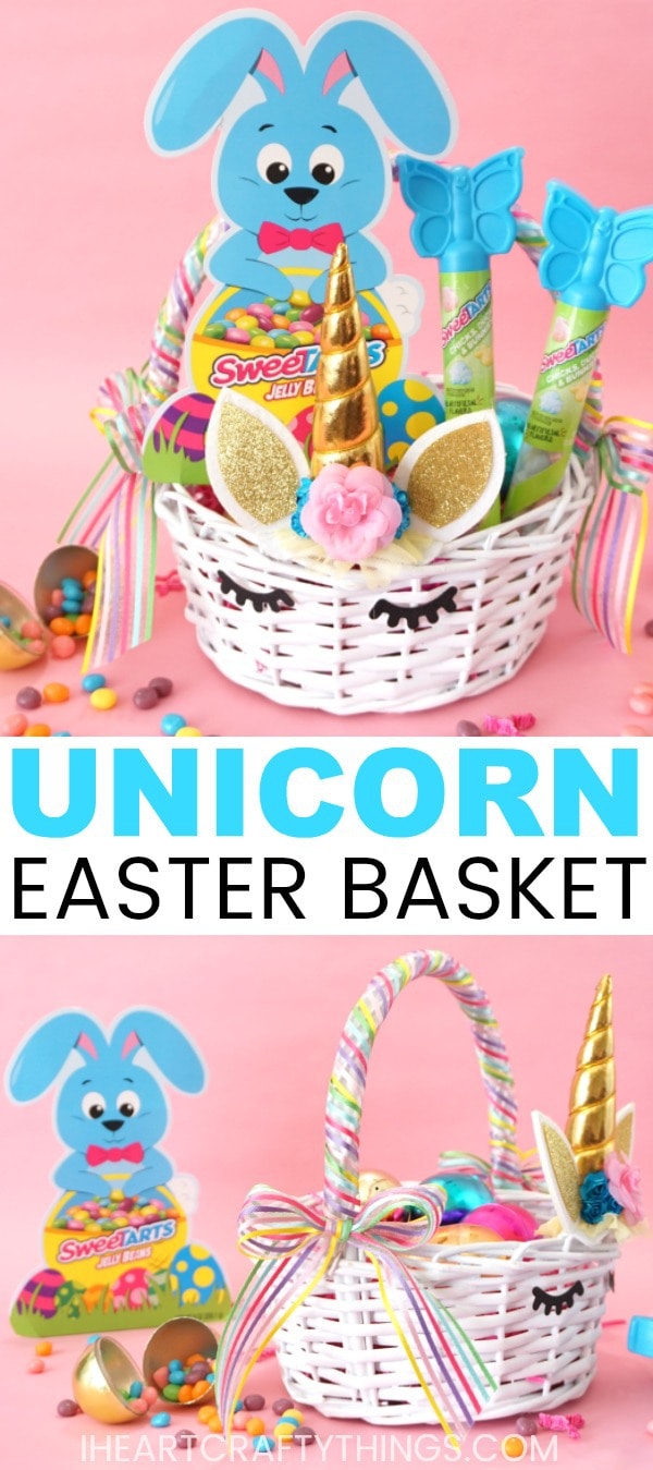 diy unicorn easter basket 10