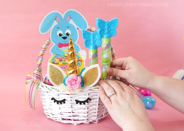 diy unicorn easter basket 7