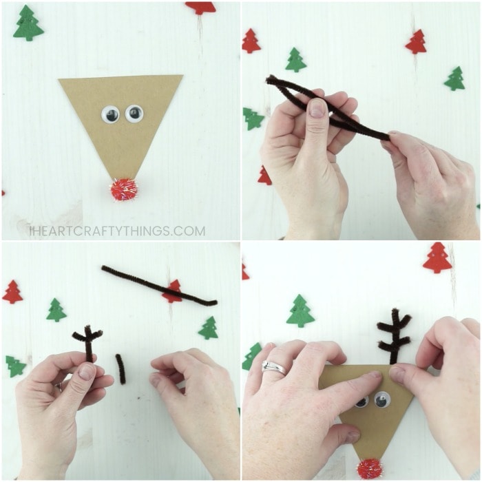 rudolph red nosed reindeer stick puppet 1