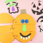 Have a giggly good time making this silly pumpkin faces flip book for Halloween. Fun Halloween activity for kids and Halloween kids craft.