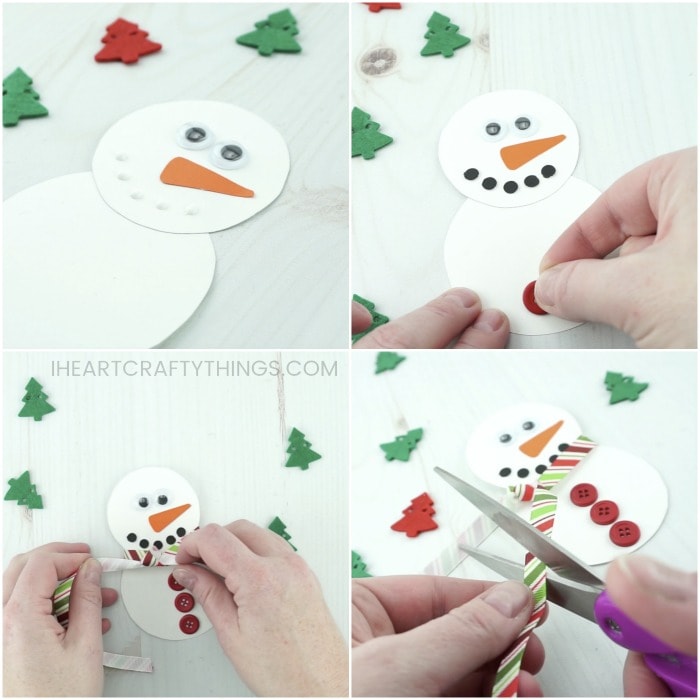 snowman stick puppet craft 1