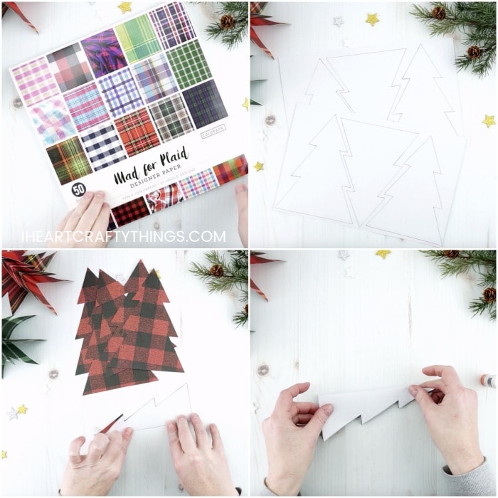 plaid christmas trees 6