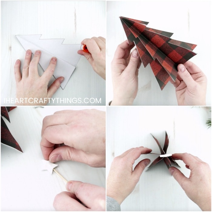 plaid christmas trees 7
