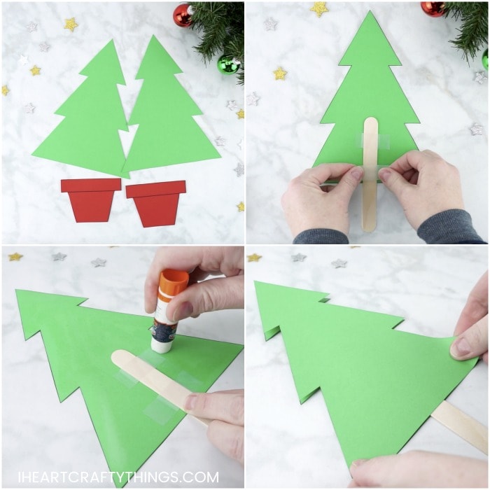fine motor christmas tree craft 7