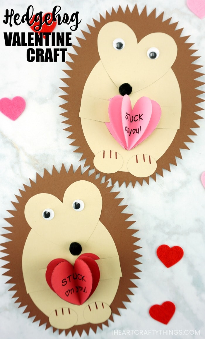 hedgehog valentine craft 5