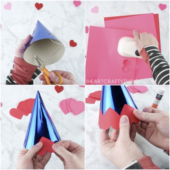 paper heart tree craft 7