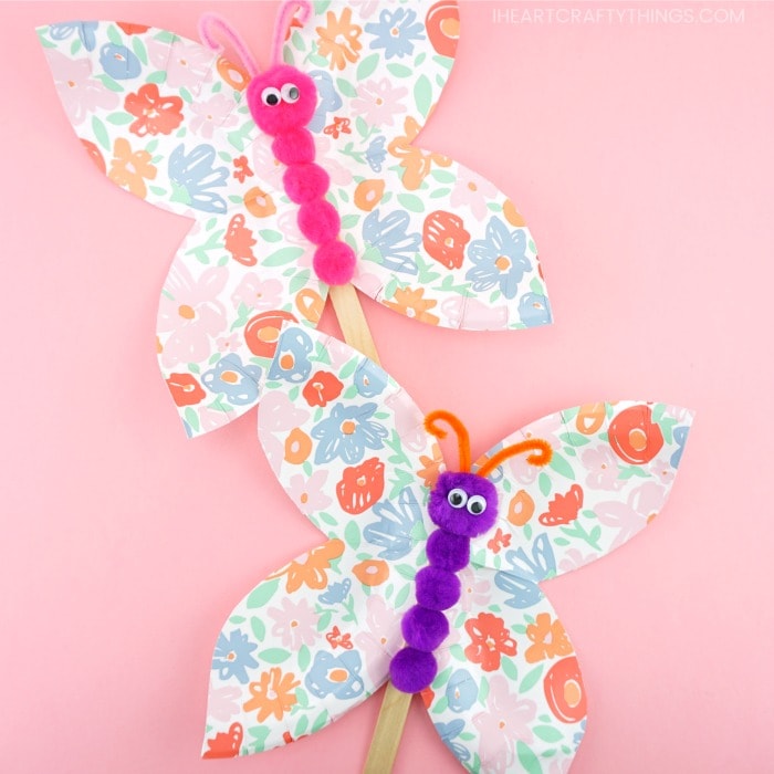 paper plate butterfly craft 5