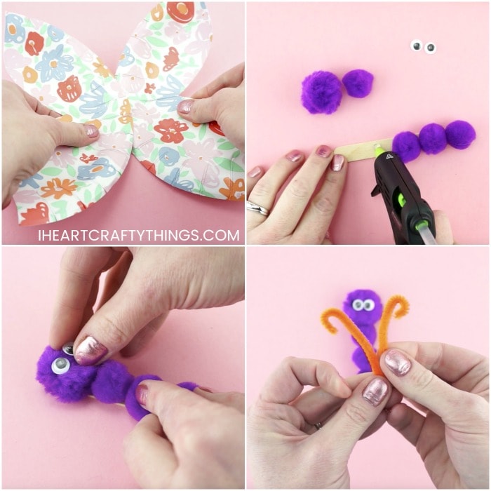 paper plate butterfly craft 7