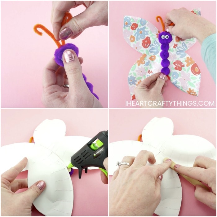 paper plate butterfly craft 8
