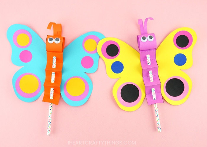 butterfly puppet craft 4 1