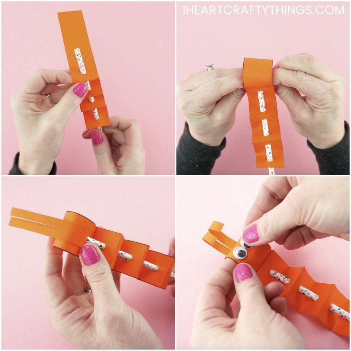 paper butterfly puppet craft 9