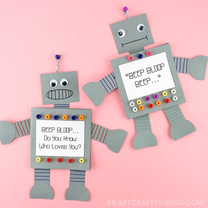 robot fathers day card 2