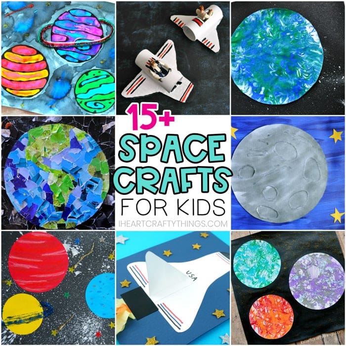 15+ Space Crafts for Kids -Easy crafts for preschoolers and kids!