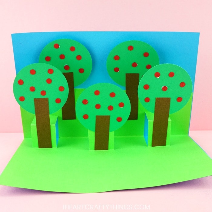 fall pop up tree card 4