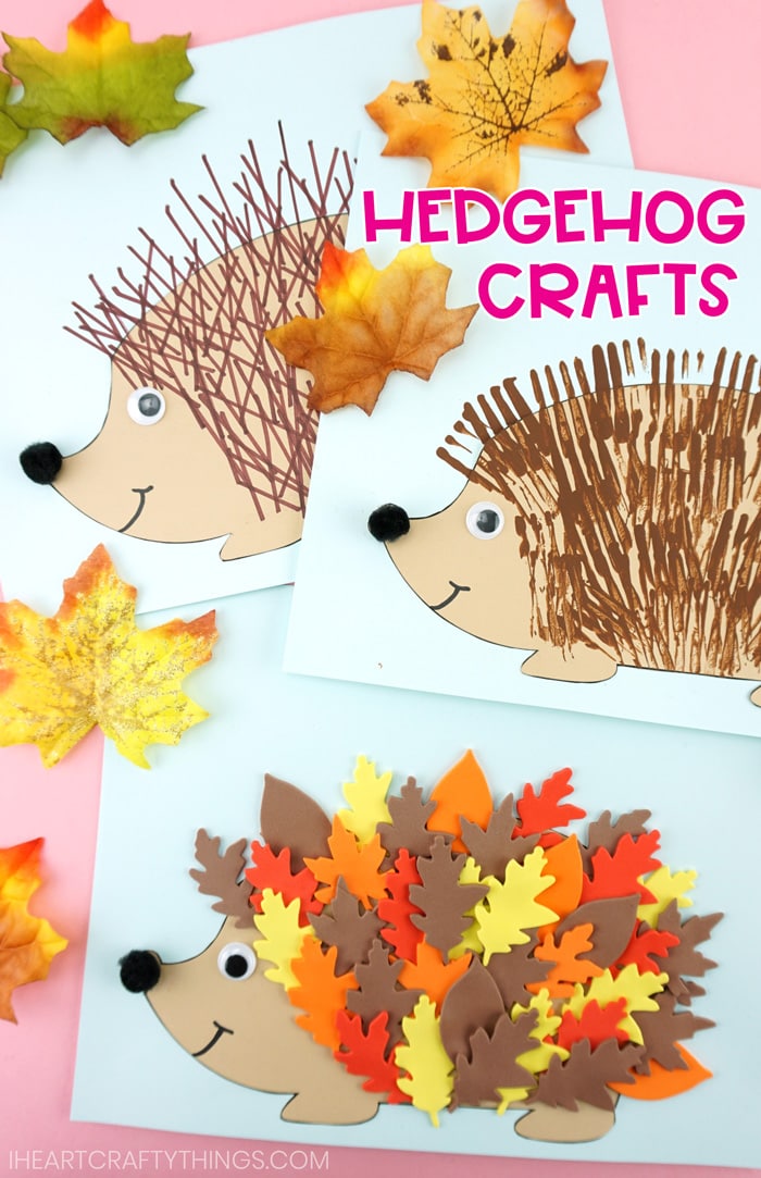 hedgehog crafts LONG PIN
