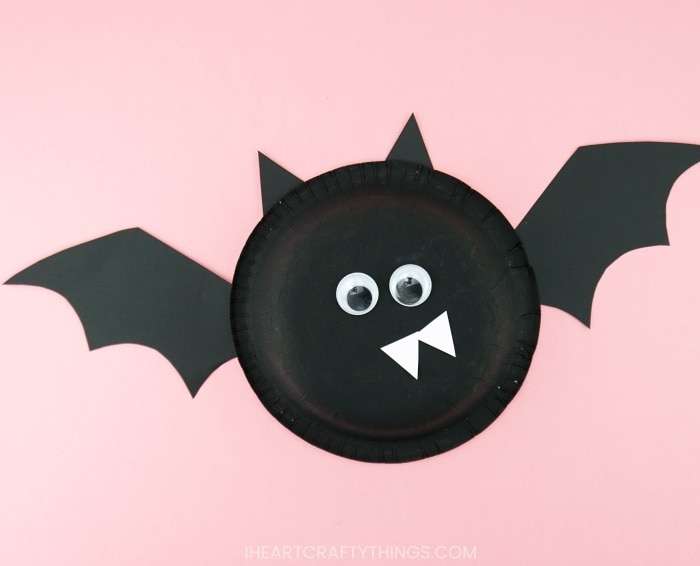 paper bowl bat halloween craft ideas
