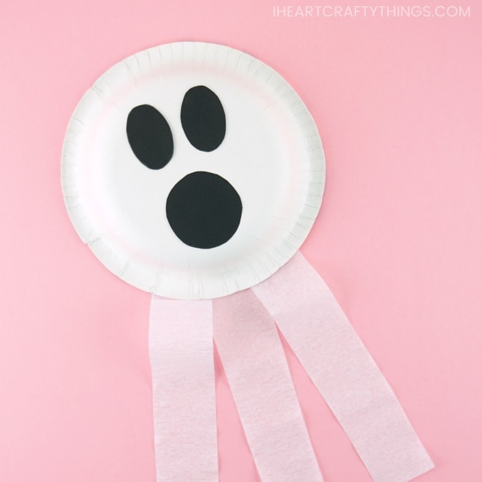 paper bowl ghost halloween craft ideas