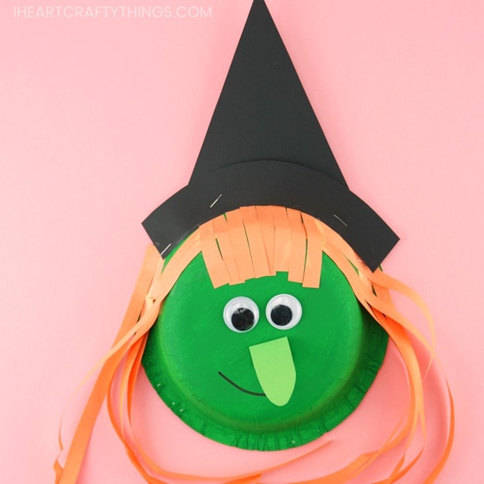 paper bowl witch halloween craft ideas
