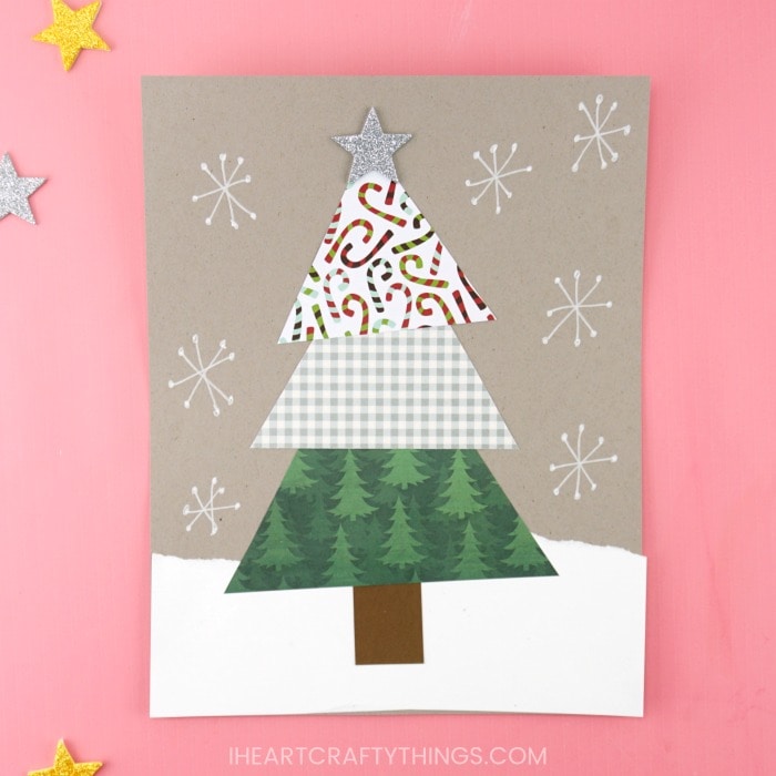 scrap paper christmas trees 6