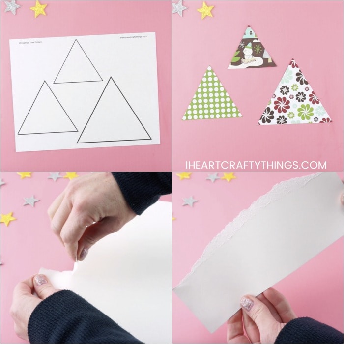 scrap paper christmas trees 7